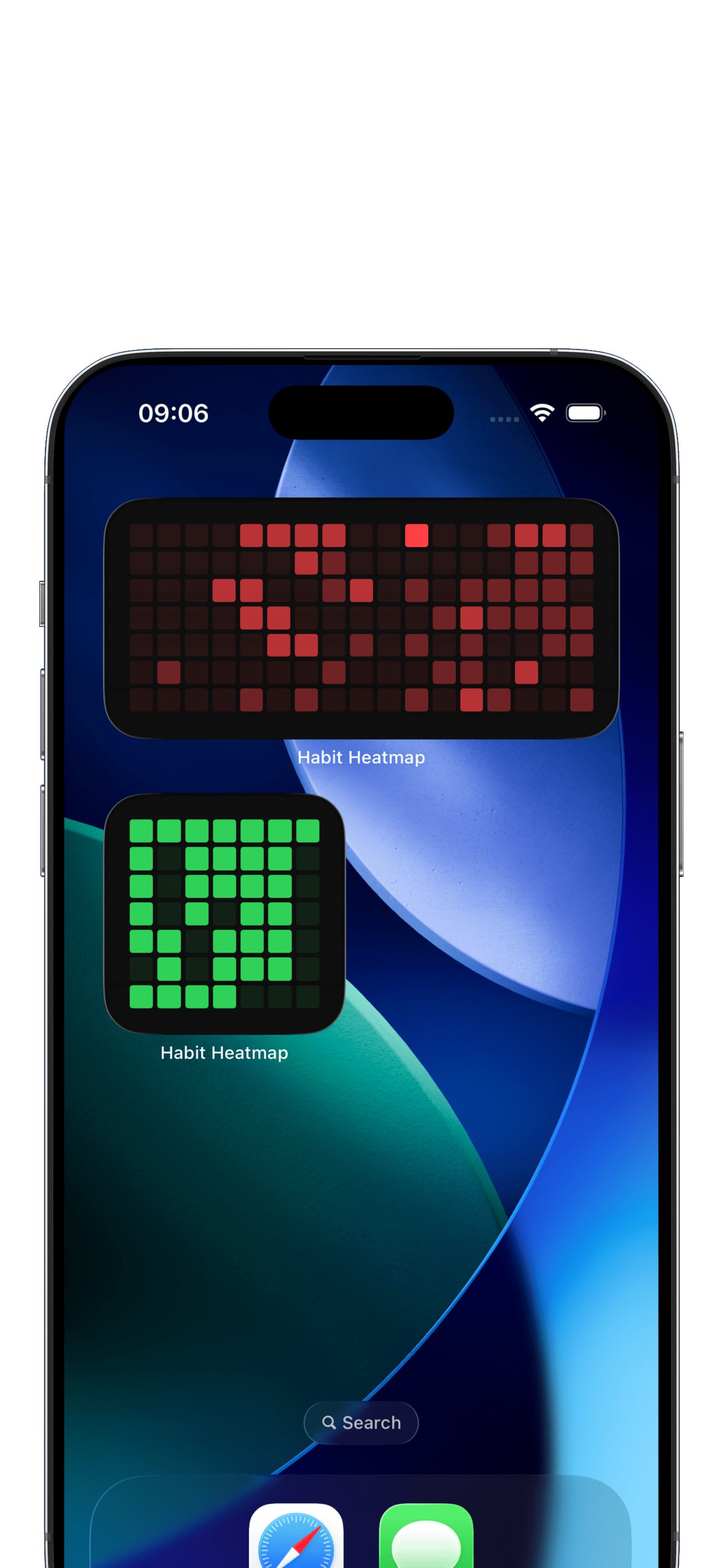 Habit Heatmap widget screenshot