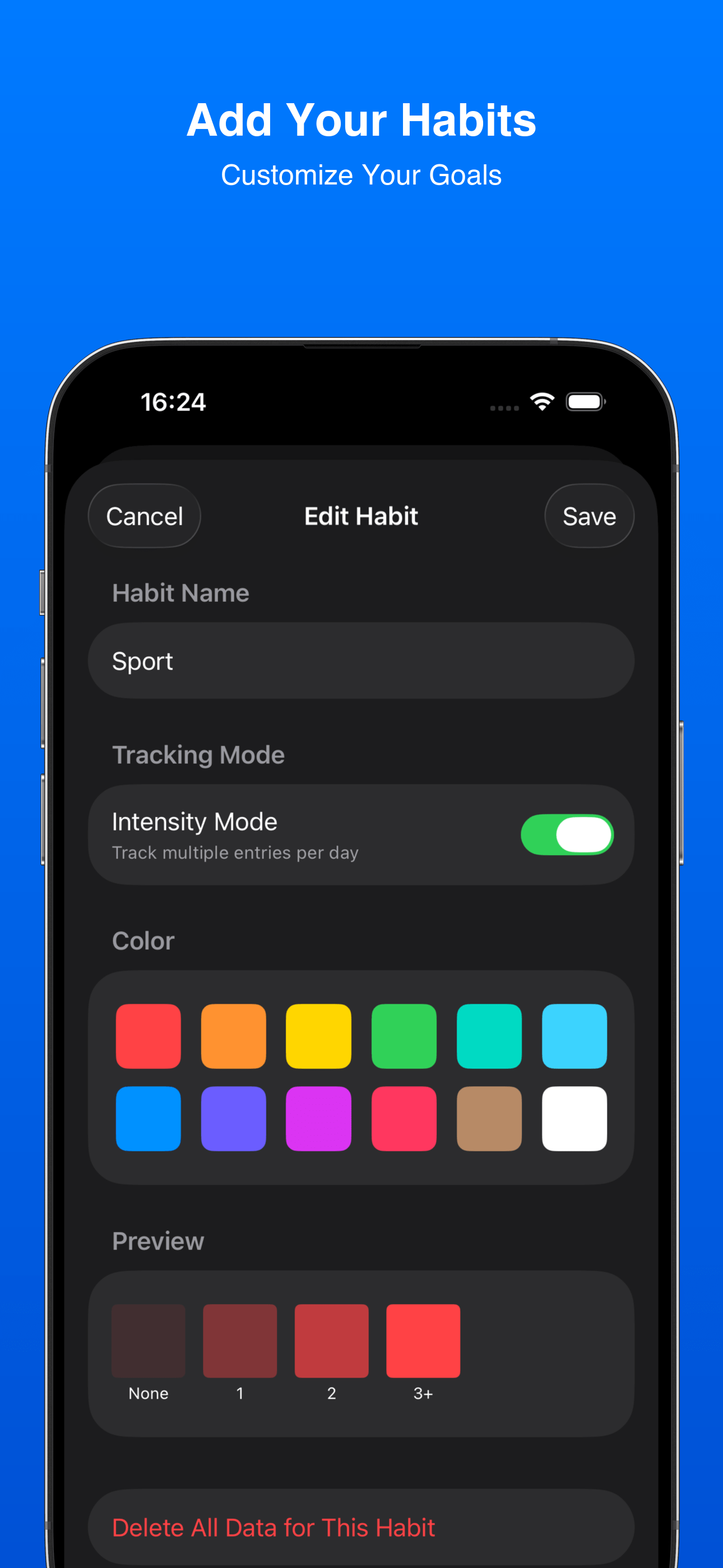Habit Heatmap activity heatmap